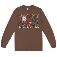 Chestnut happy easter day baseball Long Sleeve Tee - CowhideDigitalArt