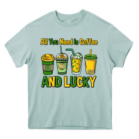 Arona All you need is coffee and lucky St. Patrick's Heavy Core Tee - HowdyJamesFarm