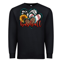 Black baseball hearts Premium Sweatshirt - Jasminsmagicworld