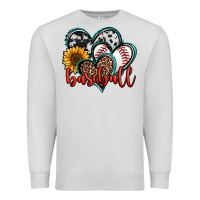Dove Grey baseball hearts Premium Sweatshirt - Jasminsmagicworld