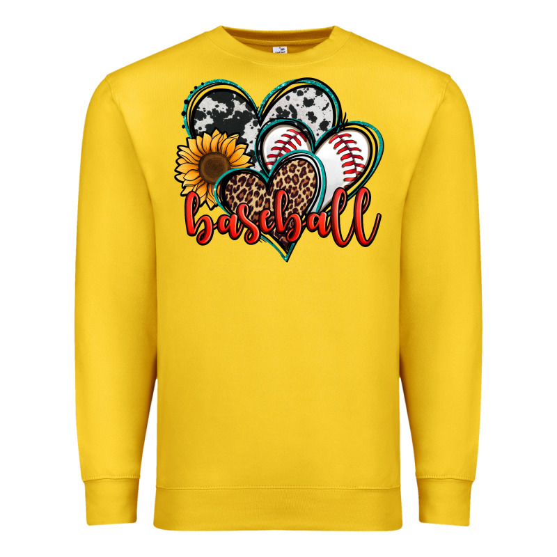 Baseball Hearts Premium Sweatshirt by Jasminsmagicworld | Teevron