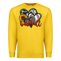 Lemon baseball hearts Premium Sweatshirt - Jasminsmagicworld