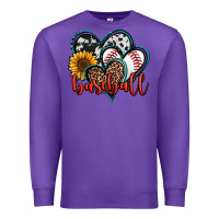 Purple baseball hearts Premium Sweatshirt - Jasminsmagicworld