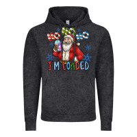 Vintage Black ho ho ho im loaded Vintage Hoodie - CowhideDigitalArt