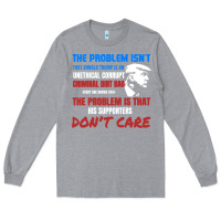 Heather Grey criminal dirtbag anti trump Long Sleeve Tee - baoMotion