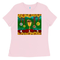 Bubblegum Pink american football trophy cup and medal tumbler Ladies Tee - BundleAndBundleShop