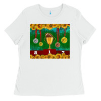 White american football trophy cup and medal tumbler Ladies Tee - BundleAndBundleShop