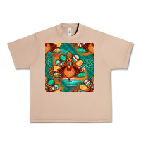 Burro thanksgiving  turkey seamless pattern Urban Heavy Tee - BundleAndBundleShop