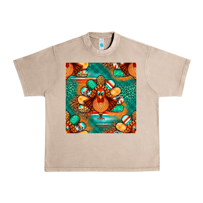 Thanksgiving  Turkey Seamless Pattern Urban Heavy Tee by BundleAndBundleShop | Teevron