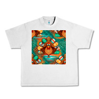 Lunar Rock thanksgiving  turkey seamless pattern Urban Heavy Tee - BundleAndBundleShop