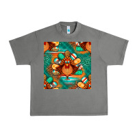 Tornado thanksgiving  turkey seamless pattern Urban Heavy Tee - BundleAndBundleShop
