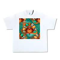 White thanksgiving  turkey seamless pattern Urban Heavy Tee - BundleAndBundleShop