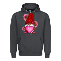 Smoke Valentine's Day afro gnome Zipper Hoodie - RanaPortraitStore
