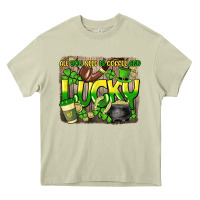 Mossy All you need is coffee and lucky St. Patrick's Heavy Core Tee - HowdyJamesFarm