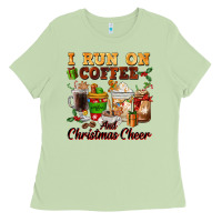 Matcha i run on coffee and christmas cheer Ladies Tee - FaDigitalArtStudio