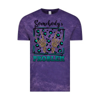 Cloud Purple Somebody's Problem Hand Skeleton Vintage Tee - FaDigitalArtStudio
