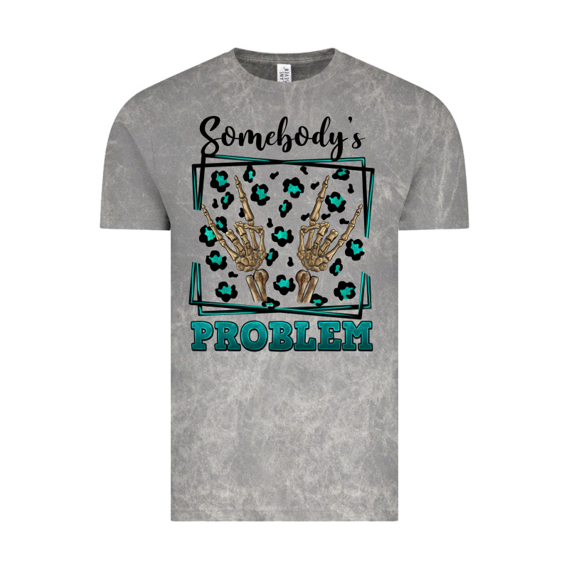 Somebody's Problem Hand Skeleton Vintage Tee by FaDigitalArtStudio | Teevron