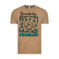 Vintage Coffee Somebody's Problem Hand Skeleton Vintage Tee - FaDigitalArtStudio