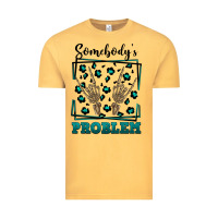 Vintage Mustard Somebody's Problem Hand Skeleton Vintage Tee - FaDigitalArtStudio