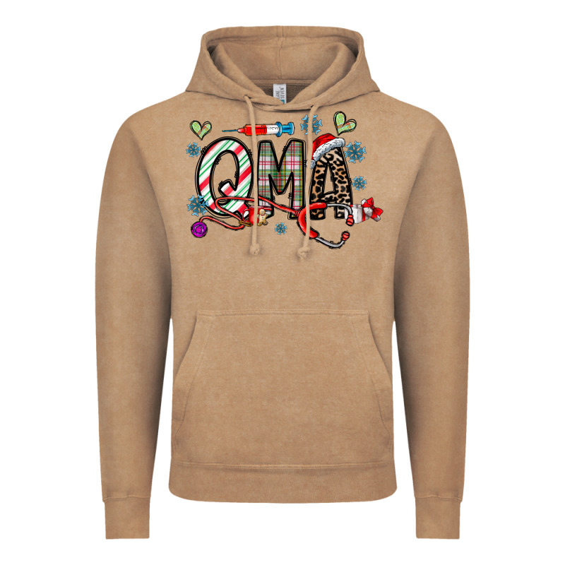 Christmas Nurse Qma Vintage Hoodie by CowhideDigitalArt | Teevron