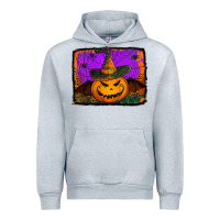 Heather Grey jack o' lantern pumpkin Urban Hoodie - Jasminsmagicworld