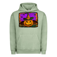 Pigment Oil Green jack o' lantern pumpkin Urban Hoodie - Jasminsmagicworld
