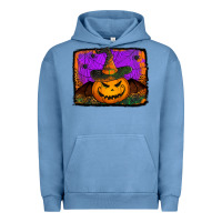 Pigment Pebble Blue jack o' lantern pumpkin Urban Hoodie - Jasminsmagicworld
