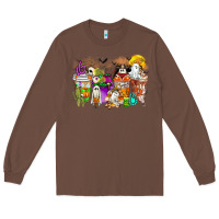 Chestnut Halloween Western Boo Coffee Cups Long Sleeve Tee - CowhideDigitalArt