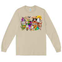 Mushroom Halloween Western Boo Coffee Cups Long Sleeve Tee - CowhideDigitalArt