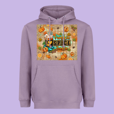 Pumpkin Spice Junkie Heavyweight Hoodie Designed By Ranaportraitstore