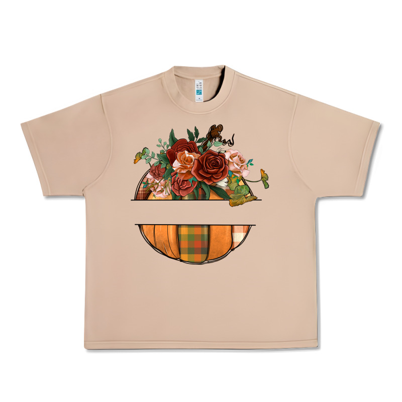 Customize Floral Pumpkin Urban Heavy Tee by BundleAndBundleShop | Teevron