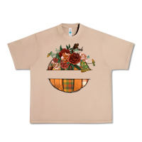 Burro customize floral pumpkin Urban Heavy Tee - BundleAndBundleShop