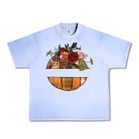 Grape Ice customize floral pumpkin Urban Heavy Tee - BundleAndBundleShop