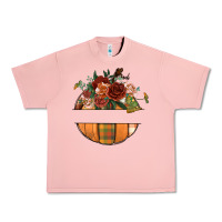 Salmon customize floral pumpkin Urban Heavy Tee - BundleAndBundleShop