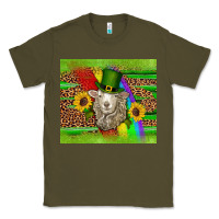 Army Green st patricks sheep sunflowers rainbow serape leopard glitter Classic Tee - Artiststas