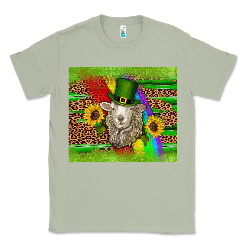 St Patricks Sheep Sunflowers Rainbow Serape Leopard Glitter Classic Tee by Artiststas | Teevron