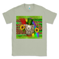 Matcha st patricks sheep sunflowers rainbow serape leopard glitter Classic Tee - Artiststas