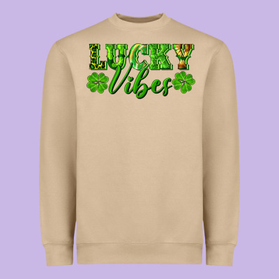Lucky Vibes Heavyweight Sweatshirt Designed By Ranaportraitstore