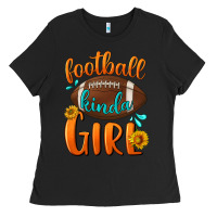 Black football kinda girl Ladies Tee - BundleAndBundleShop