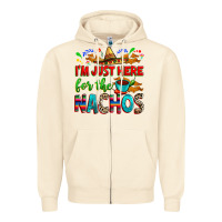 Sandshell I'm just here for the nachos Zipper Hoodie - RanaPortraitStore