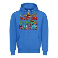 True Royal I'm just here for the nachos Zipper Hoodie - RanaPortraitStore