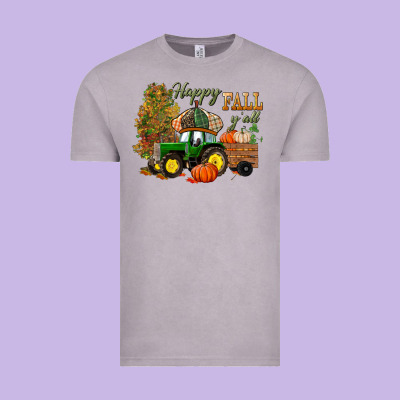 Happy Fall Y'all Vintage Tee Designed By Bundleandbundleshop