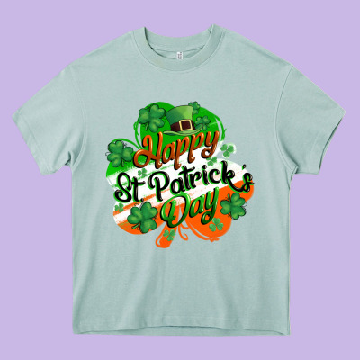 Happy St. Patrick's Day Heavy Core Tee Designed By Cowgirlartshop