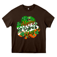 Chocolate Brown Happy St. Patrick's Day Heavy Core Tee - CowGirlArtShop