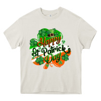Cream Happy St. Patrick's Day Heavy Core Tee - CowGirlArtShop