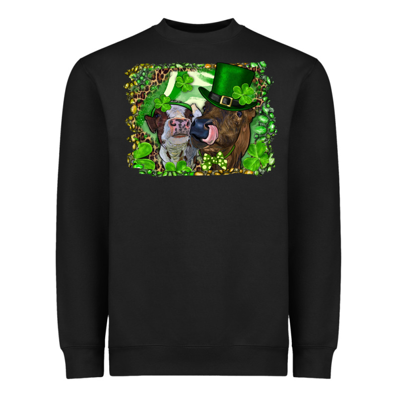 St. Patricks Day Heifers Heavyweight Sweatshirt by RanaPortraitStore | Teevron