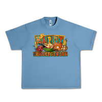 Pebble Blue happy thanksgiving Urban Heavy Tee - FaDigitalArtStudio