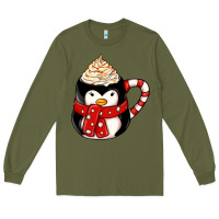 Army Green coffee cups animal Long Sleeve Tee - CowhideDigitalArt