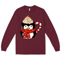 Burgundy coffee cups animal Long Sleeve Tee - CowhideDigitalArt