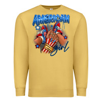 Antique Gold Afro american girl sneakers Premium Sweatshirt - RanaPortraitStore